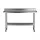 Cefito Stainless Steel Kitchen Bench with Integrated Splashback 1500x600x900mm 430 Food Grade Heavy Duty Commercial