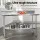 Cefito Stainless Steel Kitchen Bench with Integrated Splashback 1500x600x900mm 430 Food Grade Heavy Duty Commercial