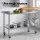 Cefito Stainless Steel Kitchen Bench 1524mm Commercial Work Table with Splash-back and Adjustable Shelf