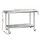 Cefito 1524x610mm Stainless Steel Kitchen Bench with Wheels | Adjustable Shelf & Feet | Durable 430 Grade Steel