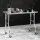 Cefito 430 Stainless Steel Kitchen Bench 122x61cm with Wheels | Foldable, Heavy Duty, Corrosion-Resistant, Easy Assembly