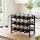 Artiss 3-Tier Freestanding Wine Rack 12-Bottle Modular Stackable Metal Countertop Display Shelf Black
