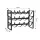 Artiss 3-Tier Freestanding Wine Rack 12-Bottle Modular Stackable Metal Countertop Display Shelf Black