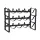 Artiss 3-Tier Freestanding Wine Rack 12-Bottle Modular Stackable Metal Countertop Display Shelf Black