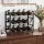 Artiss 3-Tier Freestanding Wine Rack 12-Bottle Modular Stackable Metal Countertop Display Shelf Black