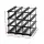 Artiss Wine Rack, Pine Wood & Steel, 12 Bottle Capacity, Black, 32x32x23.5cm, Easy Assembly, Stylish Wine Storage