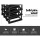 Artiss Wine Rack, Pine Wood & Steel, 12 Bottle Capacity, Black, 32x32x23.5cm, Easy Assembly, Stylish Wine Storage