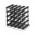 Artiss Wine Rack, Pine Wood & Steel, 42x42x23.5cm, Black, 20-Bottle Capacity, Stylish Display for Home & Restaurants