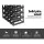 Artiss Wine Rack, Pine Wood & Steel, 42x42x23.5cm, Black, 20-Bottle Capacity, Stylish Display for Home & Restaurants