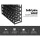 Artiss Wine Rack, Pine Wood & Steel, 72 Bottle Capacity, Black, 80x80x23.5cm, Stylish & Durable Wine Storage Solution