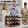 Artiss 3-Tier Bamboo Wine Rack 12 Bottle Walnut Vertical Countertop Organiser for Kitchen Bar Storage
