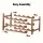 Artiss 3-Tier Bamboo Wine Rack 12 Bottle Walnut Vertical Countertop Organiser for Kitchen Bar Storage