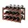 Artiss 3-Tier Bamboo Wine Rack 12 Bottle Walnut Vertical Countertop Organiser for Kitchen Bar Storage