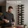 Artiss Wall Mounted Wine Rack 9 Bottle Metal Black Vertical Space Saving Display Storage Organiser 26x7.6x71cm