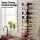Artiss Wall Mounted Wine Rack 9 Bottle Metal Black Vertical Space Saving Display Storage Organiser 26x7.6x71cm