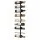 Artiss Wall Mounted Wine Rack 9 Bottle Metal Black Vertical Space Saving Display Storage Organiser 26x7.6x71cm