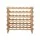 Artiss 36-Bottle Wooden Wine Rack 6-Tier Modular Freestanding Storage Stand 70cm Natural Pine Wood