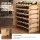 Artiss 36-Bottle Wooden Wine Rack 6-Tier Modular Freestanding Storage Stand 70cm Natural Pine Wood