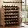 Artiss 36-Bottle Wooden Wine Rack 6-Tier Modular Freestanding Storage Stand 70cm Natural Pine Wood