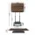 Artiss Telescopic Book Stand Oak Adjustable Height Ergonomic Desktop Holder Aluminium Base 34cm Board 5kg