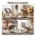 Artiss Adjustable Oak Book Stand Foldable with 360 Degree Rotating Base Aluminium MDF 3kg Capacity 30x23.5cm