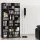 Artiss BERT Black CD DVD Storage Rack Bookshelf Modern Particle Board Adjustable Shelves Holds 1116 CDs 528 DVDs 102x23.