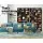 Artiss BERT Brown Bookshelf CD/DVD Storage Rack - Adjustable Particle Board, Holds 1116 CDs/528 DVDs, 102x23.5x194.5cm