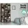 Artiss BERT Brown Bookshelf CD/DVD Storage Rack - Adjustable Particle Board, Holds 1116 CDs/528 DVDs, 102x23.5x194.5cm