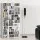 Artiss BERT White Bookshelf CD DVD Storage Rack Adjustable Shelves Holds 1116 CDs 528 DVDs Particleboard 102x23.5x194.5