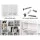 Artiss BERT White Bookshelf CD DVD Storage Rack Adjustable Shelves Holds 1116 CDs 528 DVDs Particleboard 102x23.5x194.5