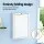 Artiss Foldable Computer Desk with Wall-Mounted Bookshelf, White, Space-Saving Design, Particle Board, 78x52.5x156cm