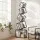 Artiss 5‑Tier Metal Bookshelf Black Geometric Display Shelf Slim Vertical Storage 181cm Height 23kg Capacity