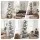 Artiss 5‑Tier Metal Bookshelf Black Geometric Display Shelf Slim Vertical Storage 181cm Height 23kg Capacity