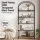 Artiss 5-Tier Industrial Étagère Bookcase Display Shelf with Tempered Glass and Metal Frame Black
