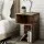 Artiss UMENI Bedside Table - Rustic Oak S-Shaped Design, 2 Shelves, Durable Particle Board, Easy Assembly, 33x33x50cm