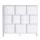 Artiss CORA Bookshelf 3 Tiers 10 Cubes – White & Pine, 120cm x 24cm x 107cm, Sturdy Display Shelf with Solid