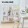 Artiss CORA Bookshelf 3 Tiers 10 Cubes – White & Pine, 120cm x 24cm x 107cm, Sturdy Display Shelf with Solid
