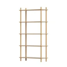 Artiss 5-Tier Wooden Bookshelf Display – 15mm MDF, Pine Legs, 80x30x150cm, 20kg Capacity, Anti-Tip Safety,