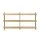 Artiss 3-Tier Bookshelf Display Stand - Pine Wood Legs, 15mm MDF, 160x30x82cm, Anti-Tip Safety, 20kg/S