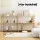 Artiss 3-Tier Bookshelf Display Stand - Pine Wood Legs, 15mm MDF, 160x30x82cm, Anti-Tip Safety, 20kg/S
