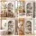 Artiss 4 Tier Bookshelf Storage Display Cabinet 100cm x 37cm x 170cm Arched Fluted White 20kg Shelves