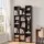 Artiss Tall Bookcase 8-Tier Display Shelves 21 Compartments Black