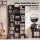 Artiss Tall Bookcase 8-Tier Display Shelves 21 Compartments Black