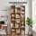 Artiss Tall Bookshelf Display Shelves Oak 8-Tier 21-Compartment Storage Rack