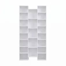 Artiss 8-Tier Bookcase with 21 Compartments Display Shelves White