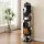 Artiss 5-Tier Swivel Bookcase Display Shelf with 360-Degree Rotating Shelves and 3 Components per Tier Black