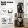 Artiss 5-Tier Swivel Bookcase Display Shelf with 360-Degree Rotating Shelves and 3 Components per Tier Black