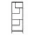 Artiss Bookshelf 5-Tier Display Shelf, Metal & Particle Board, Black, 60x33x171 cm, Industrial Design, Easy Assembly