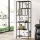 Artiss Bookshelf 5-Tier Display Shelf, Metal & Particle Board, Black, 60x33x171 cm, Industrial Design, Easy Assembly