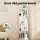 Artiss Bookshelf 4 Tiers Particle Board White 40x40x130cm - Edie Rotating Display Shelf for Home & Office